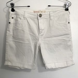 White Jean Shorts